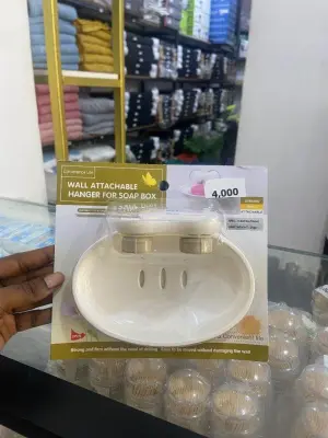 Wall attachable hanger Soap dish